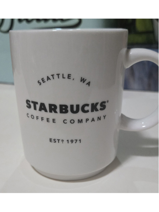 Starbucks Other - Starbucks Seattle, WA Est. 1971 White Coffee Mug Coffee & Tea Advertising